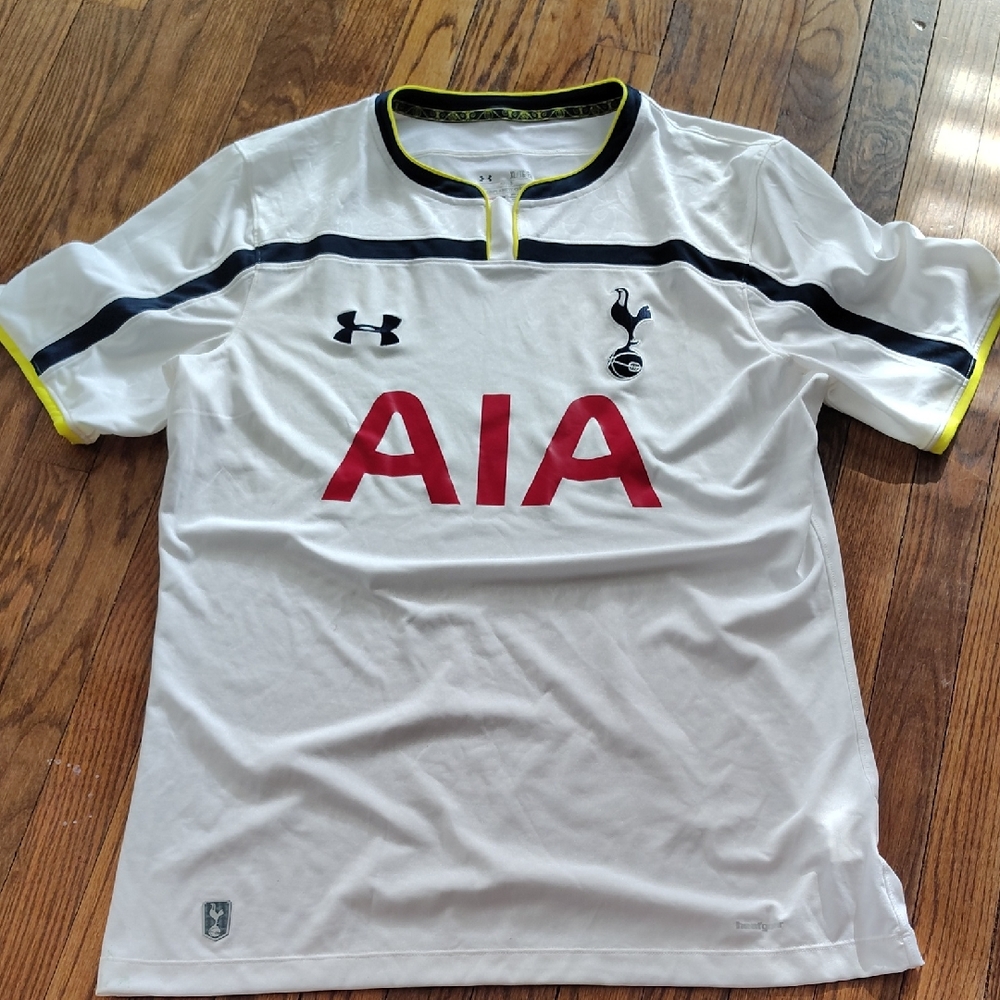 Tottenham Hotspur Under Armour White and Black Men's Soccer Football Jersey